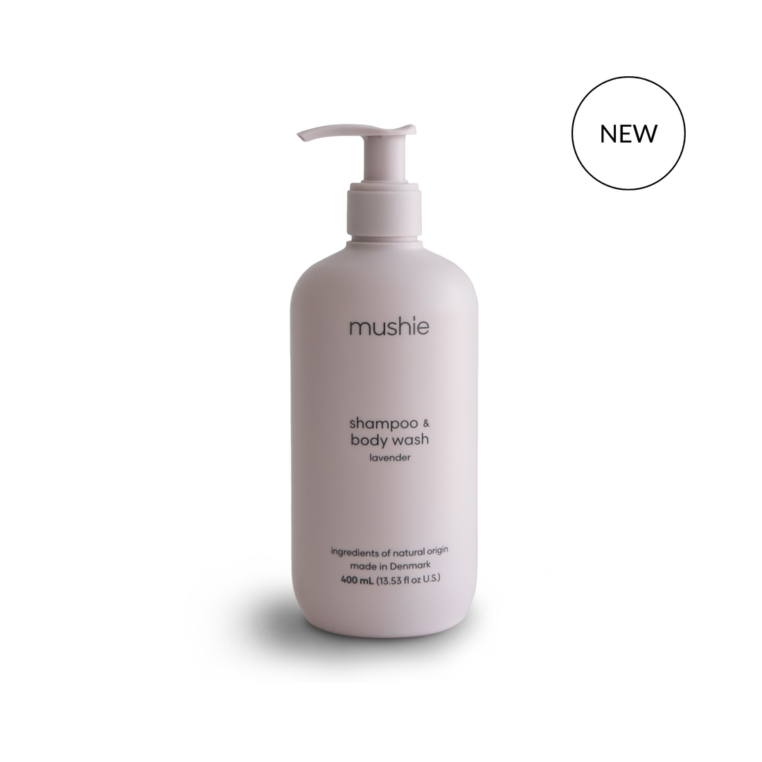 Mushie kūdikių šampūnas ir kūno prausiklis Cosmos Lavender 400 ml