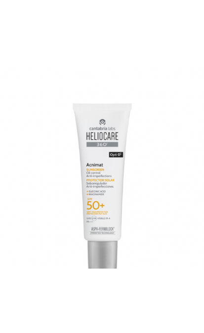 HELIOCARE 360 ACNIMAT RIEBIAI IR Į AKNĘ LINKUSIAI ODAI SPF 50+, 50 ML