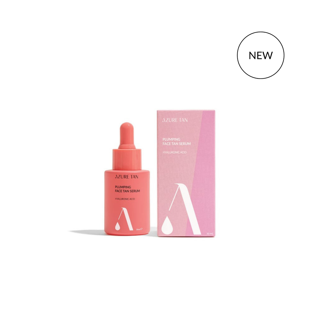 Azure Tan “Face Plumping Tan Serum” Putlinantis hialurono rūgšties veido serumas su savaiminio įdegio efektu