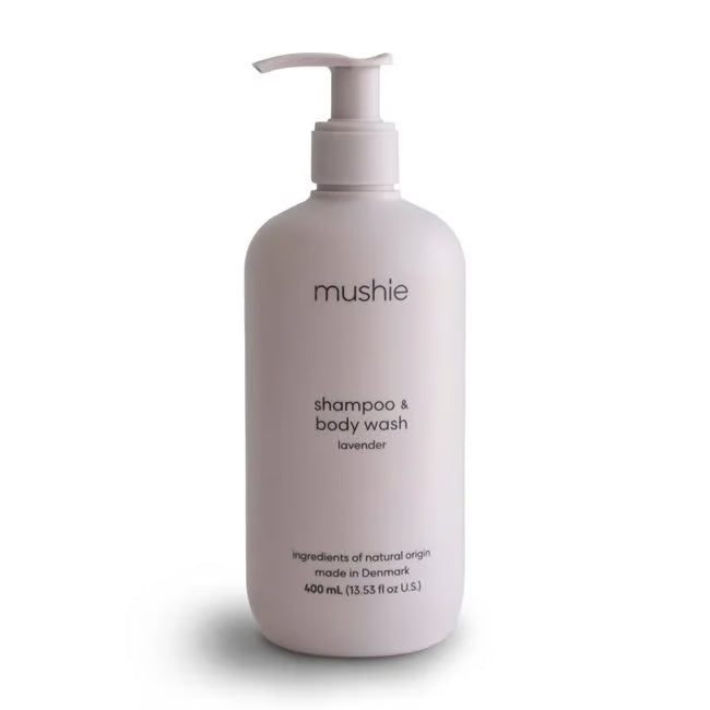 Mushie kūdikių šampūnas ir kūno prausiklis Cosmos Lavender 400 ml